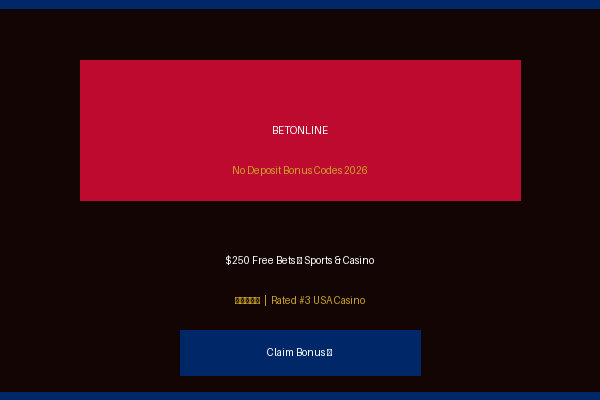 BetOnline No Deposit Bonus Codes – Free Bets & Casino Bonuses 2026
